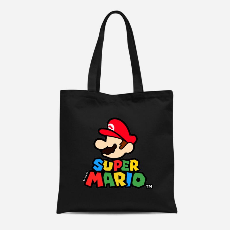 VANDAL-TOTEBAG WANITA MOTIF SUPERMARIO KEKINIAN TERMURAH PAKAI RESLETING