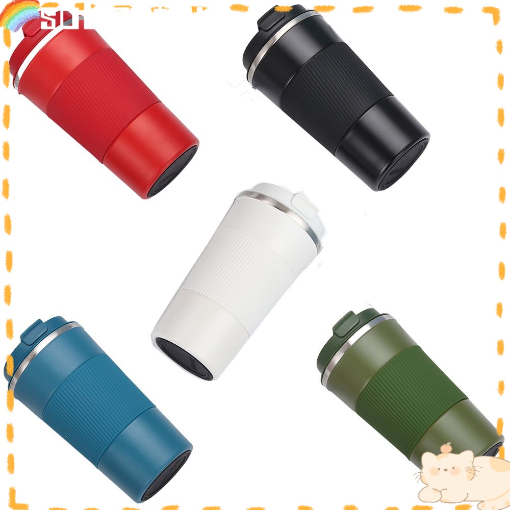 Solighter 380ml Coffee Mug Portable Botol Insulated Anti Bocor