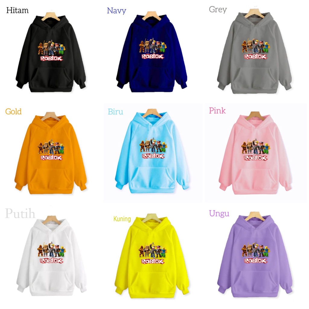 Sweater Hoodie Roblox Viral Trend Anak Laki Laki (S.M.L.XL)