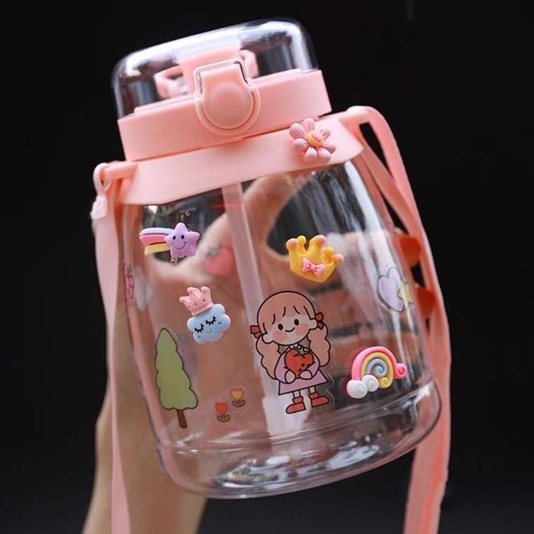 (4 pcs) Stiker 3D Botol Minum/Stiker Botol Timbul/Stiker Botol 3D