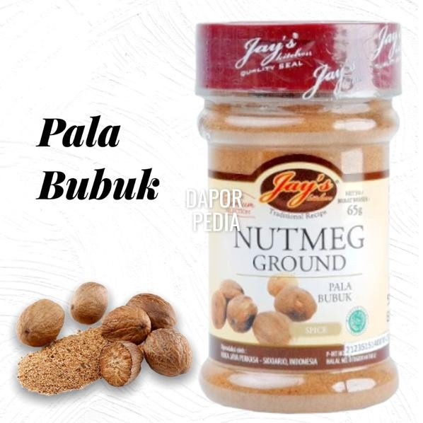 

Terlaris ✨ - Nutmeg Ground Jays Pala Bubuk powder tabur bumbu rempah Jay`s 2.1.23