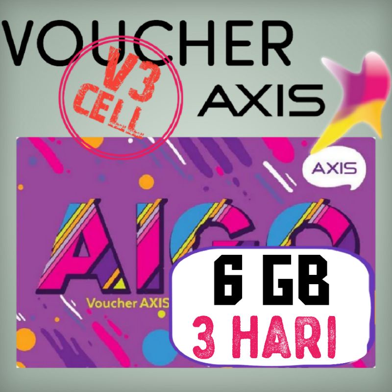 Voucher Axis/Aigo 6 GB 3 Hari