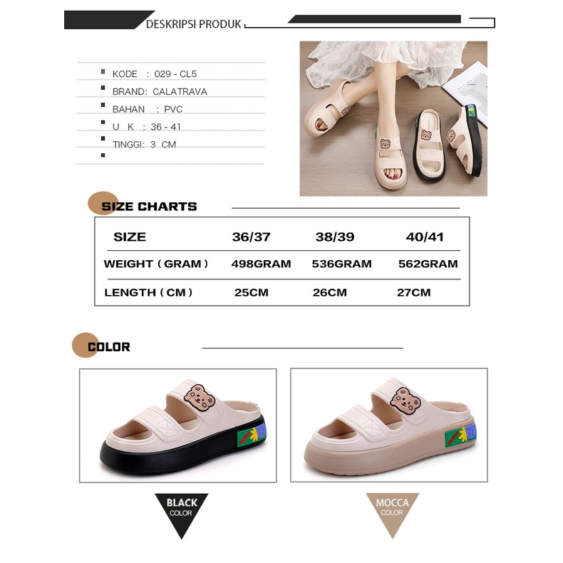 Sandal Sepatu Wanita Calatrava | 029-CL5