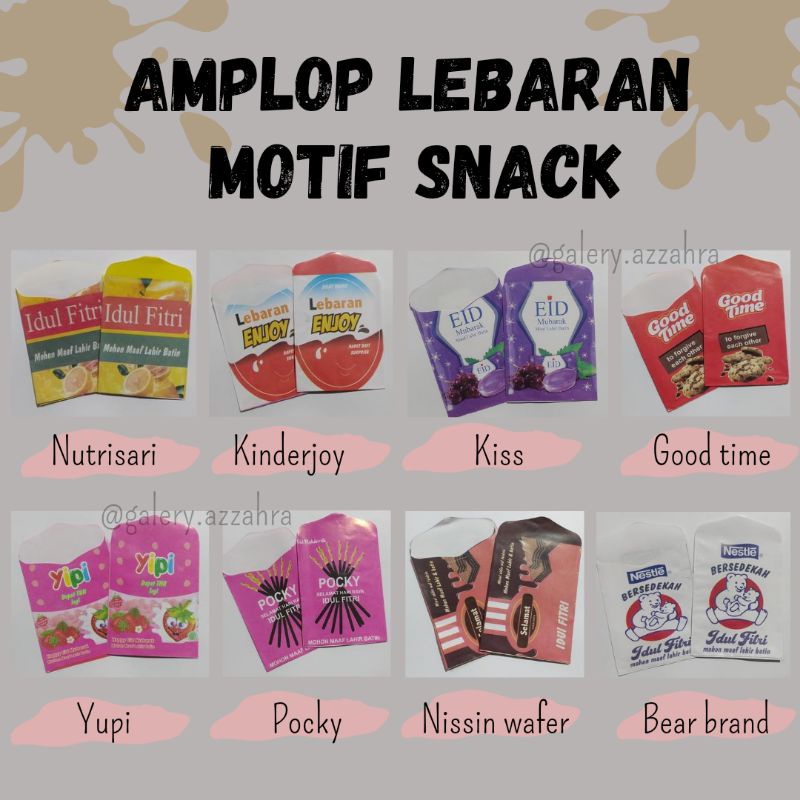 

amplop lebaran ukuran sedang isi 10