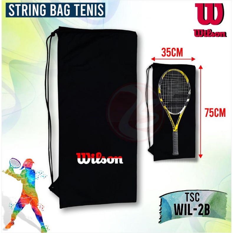 Tas raket tenis sporty stringbag tennis motif W I L S O N sport TSC