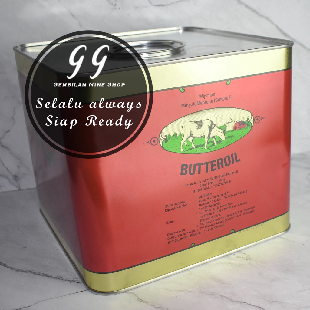 Wijsman BUTTEROIL 10 KG Wisman Wysman Butter Oil Minyak Mentega Buter Wijman