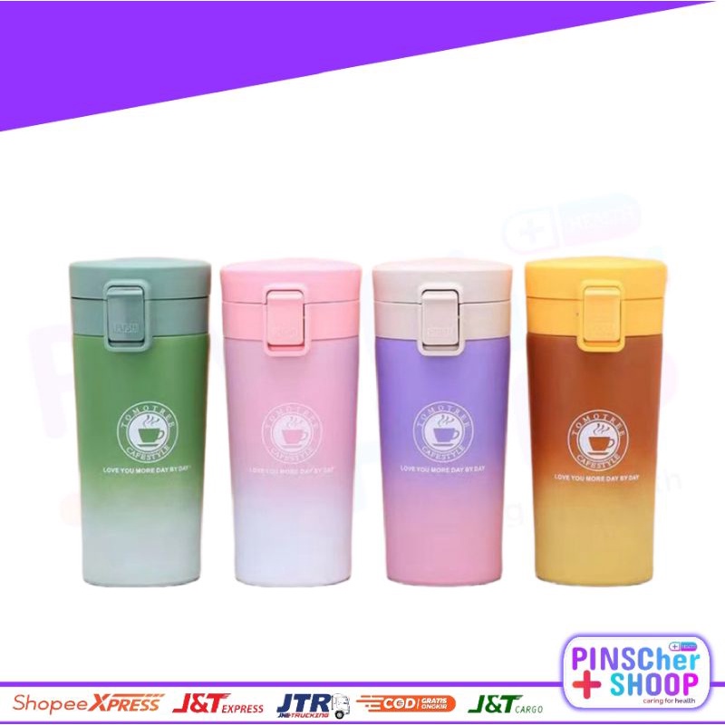 Botol Stainles Termos Kopi Gradasi Bottle Vacum Coffee Mug Kopi Tumbler Stainless Steel Cup Bottle Tumbler