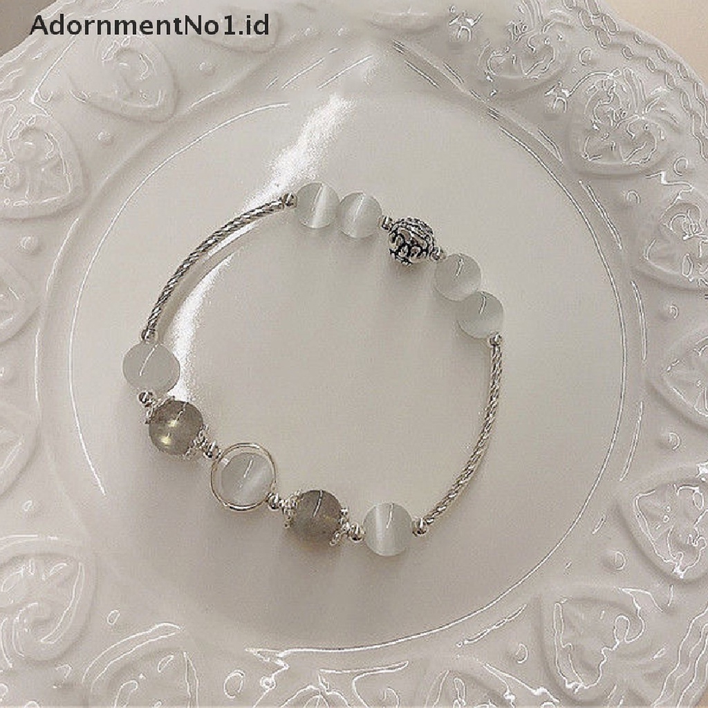 [AdornmentNo1] Fashion Wanita Imitasi Opal Bell Gelang Indah Lucu Manik-Manik Gelang Kristal Alami Gelang Untuk Perempuan Pesta Perhiasan Hadiah Aksesoris Indah [ID]