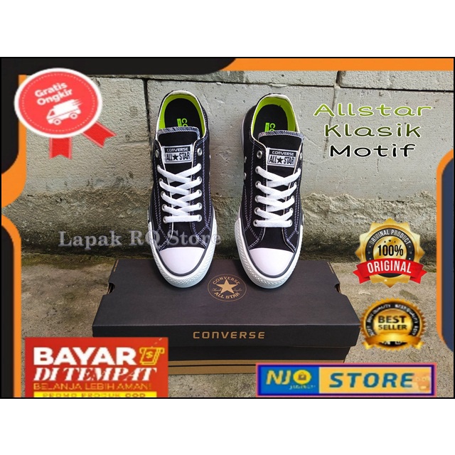 ALLSTAR - Sepatu Pria Wanita Allstar Klasik Motif // Sepatu ALLSTAR CLASIC LOW // Sepatu Converse70 ct Low Terbaru Termurah