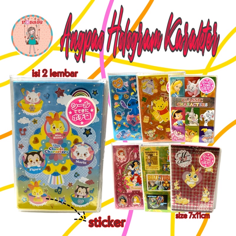 

Amplop Angpao Karakter/Angpao Serbaguna/Amplop Angpau Mickey Mouse/Angpao Stich/Amplop Imlek Princess