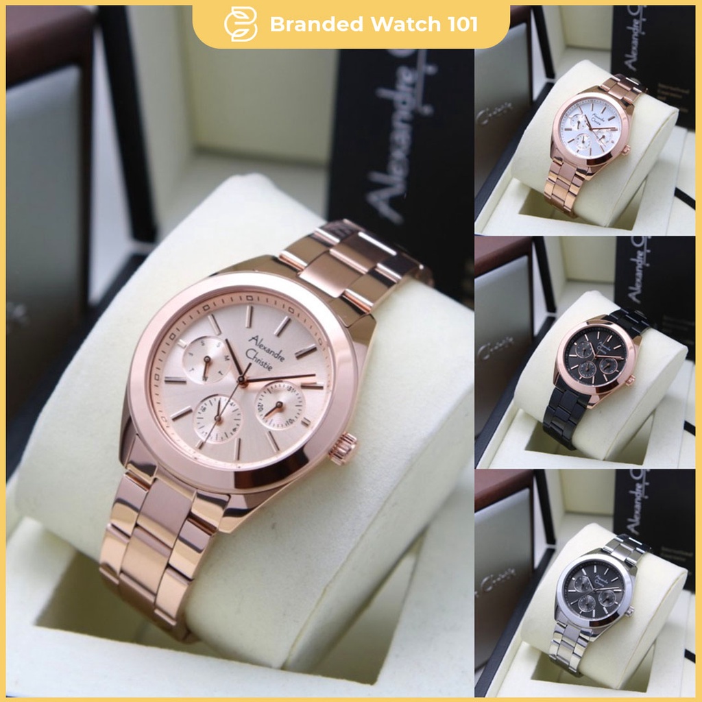 ORIGINAL Jam Tangan Wanita Alexandre Christie AC 2950 / AC2950 / 2950 Garansi 1 Tahun, Stainless