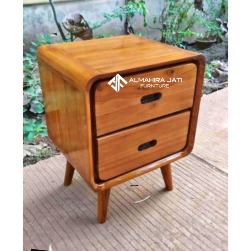 NAKAS RETRO 2 LACI KAYU JATI || BUFFET TV RETRO KAYU JATI || NAKAS LEMARI KECIL JATI || NAKAS MEJA S