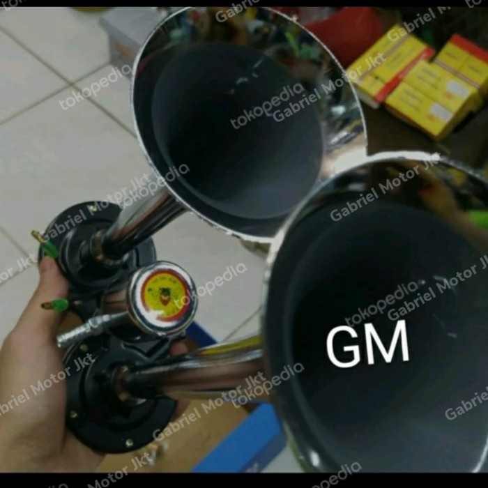 klakson angin air horn 2 trompet cicada 12/24volt