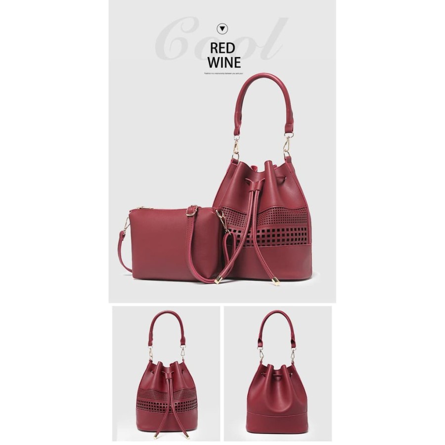 Tas Selempang Wanita Tas Serut 2in1 Tas wanita Shoulder bag