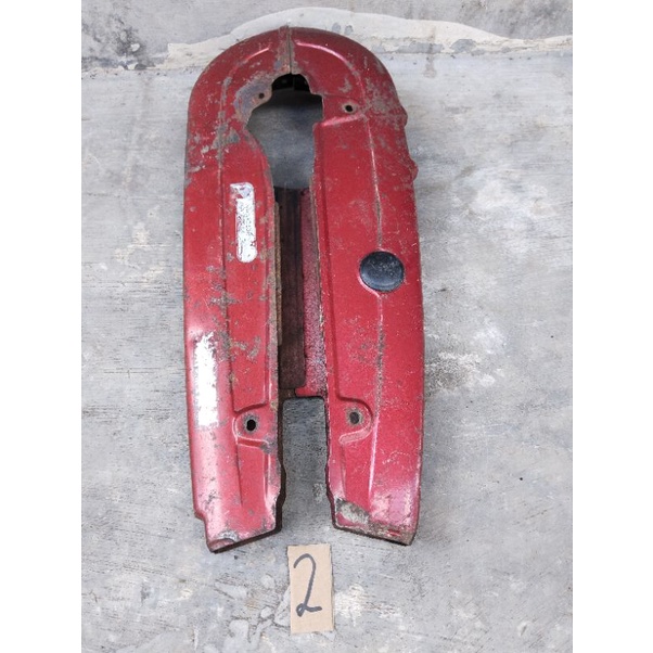 katengkas stang tutup rantai merah original paint honda GL 100 125 cb k5 original second no 2