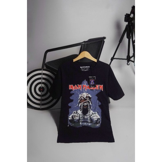 PnB X Iron maiden Kaos pria oversize kolaborasi band original