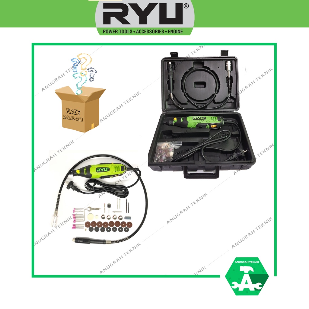 RYU RDG 3.2 Die Grinder Mini Grinder Ryu Koper Mesin Gerinda Tuner Botol Bor Tuner RYU by Tekiro