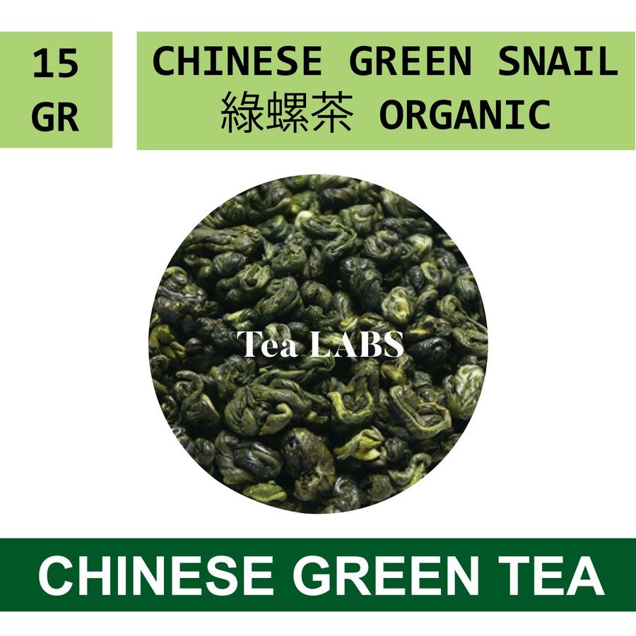 

Snail Chinese Green Tea Organic / Teh Hijau Premium / Standing Pouch
