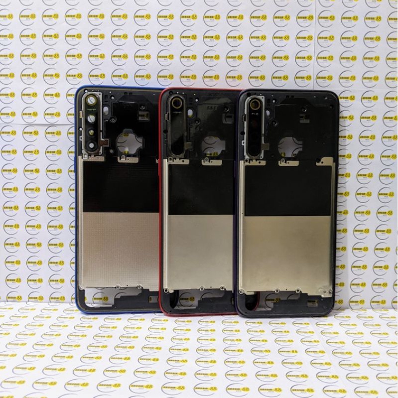 BEZEL FRAME TULANG TENGAH RANGKA TUTUP MESIN REALME 5 / REALME 5S ORIGINAL