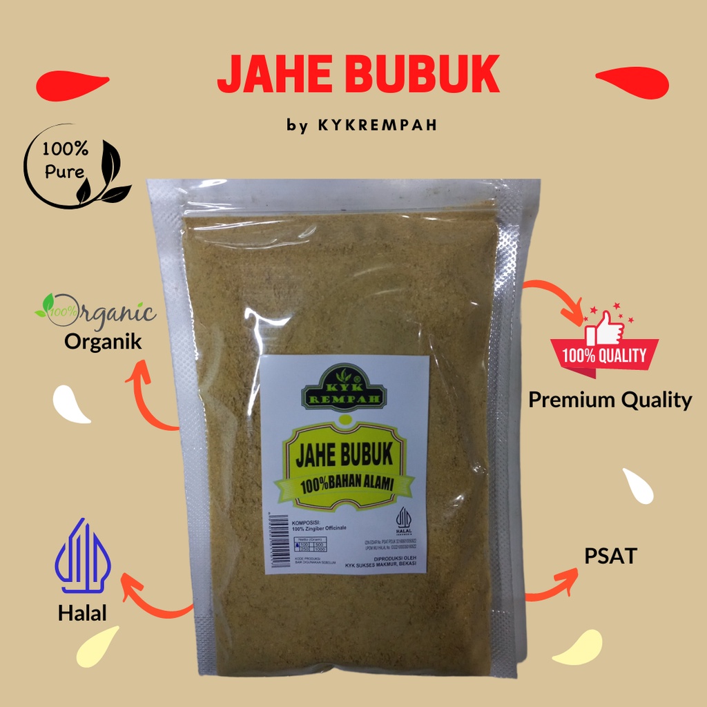 

JAHE BUBUK MURNI [100 GRAM] HERBAL