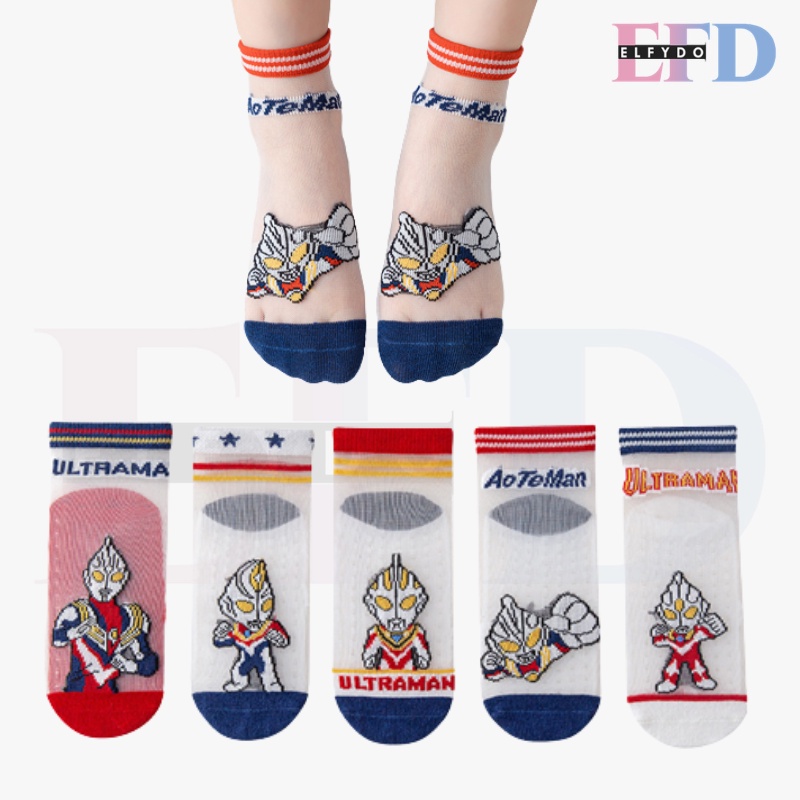 ELFYDO KS26 Kaos Kaki ULTRAMAN Anak Laki Laki