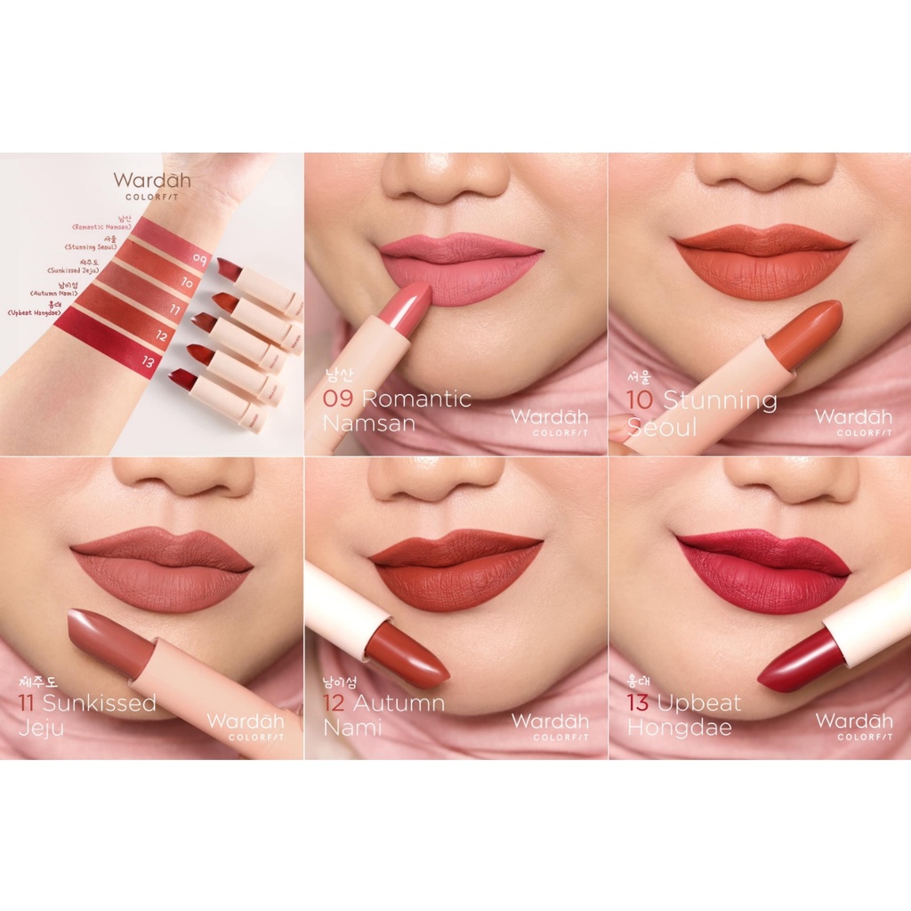 WARDAH Color F/T Ultralight Matte Lipstik 3.6g - Amaze_Kosmetik