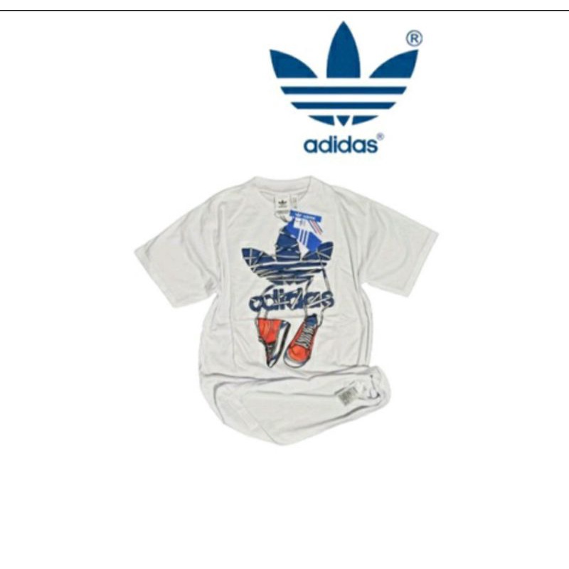 Kaos Adidas|T-shirt Adidas|Grade Original|Adidas Tee|Kaos Adidas Putih