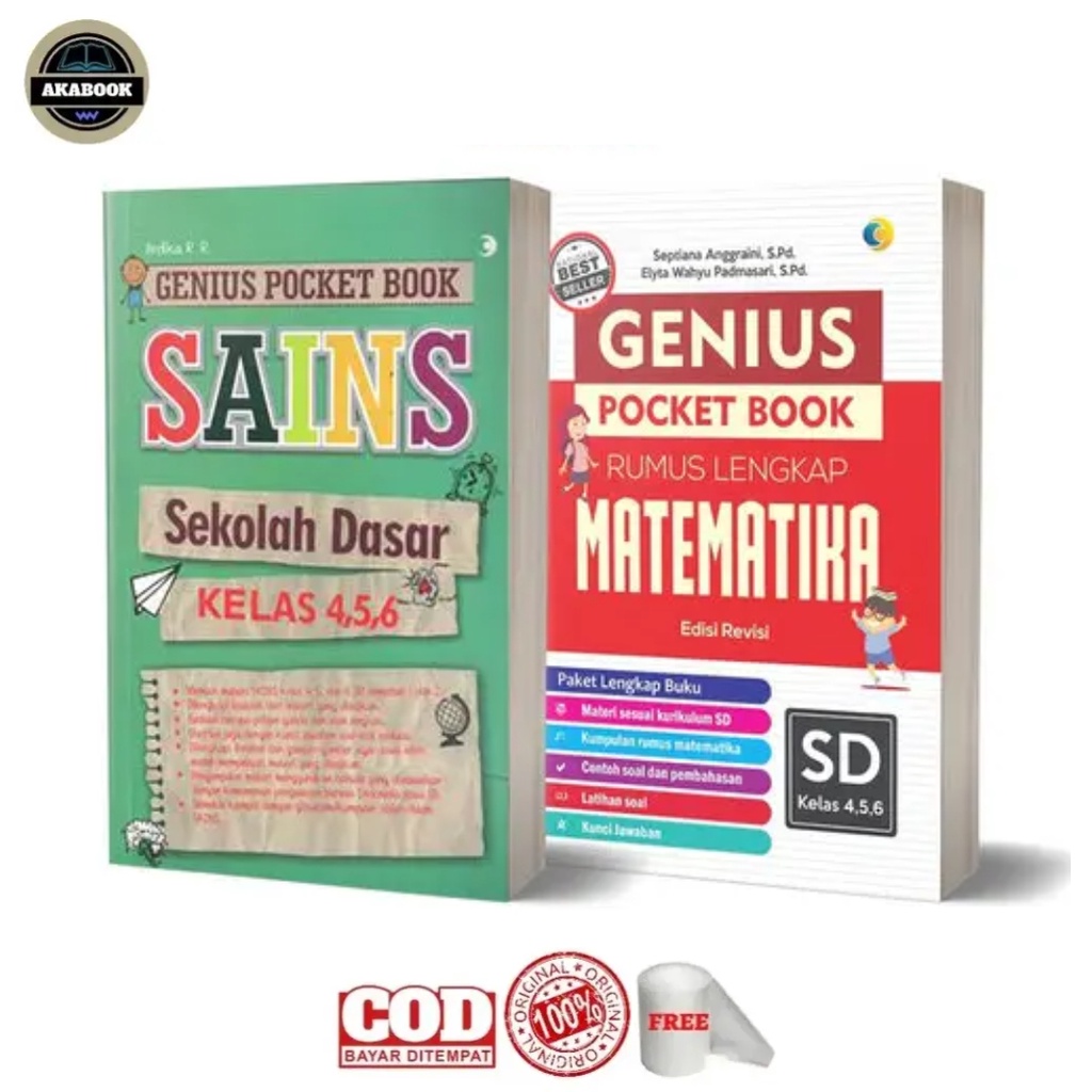 Genius Pocket Book Matematika Sains SD Rumus Matematika SD