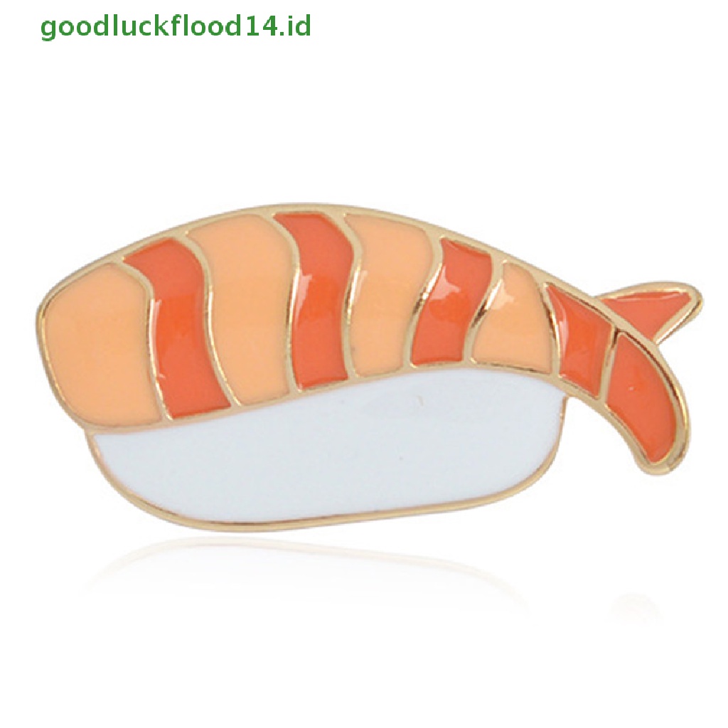 [GOOGFOUR] 3pcs/set Enamel Jepang Makanan Sushi Bros Pin Kemeja Kerah Lencana Pin Perhiasan [TOP]