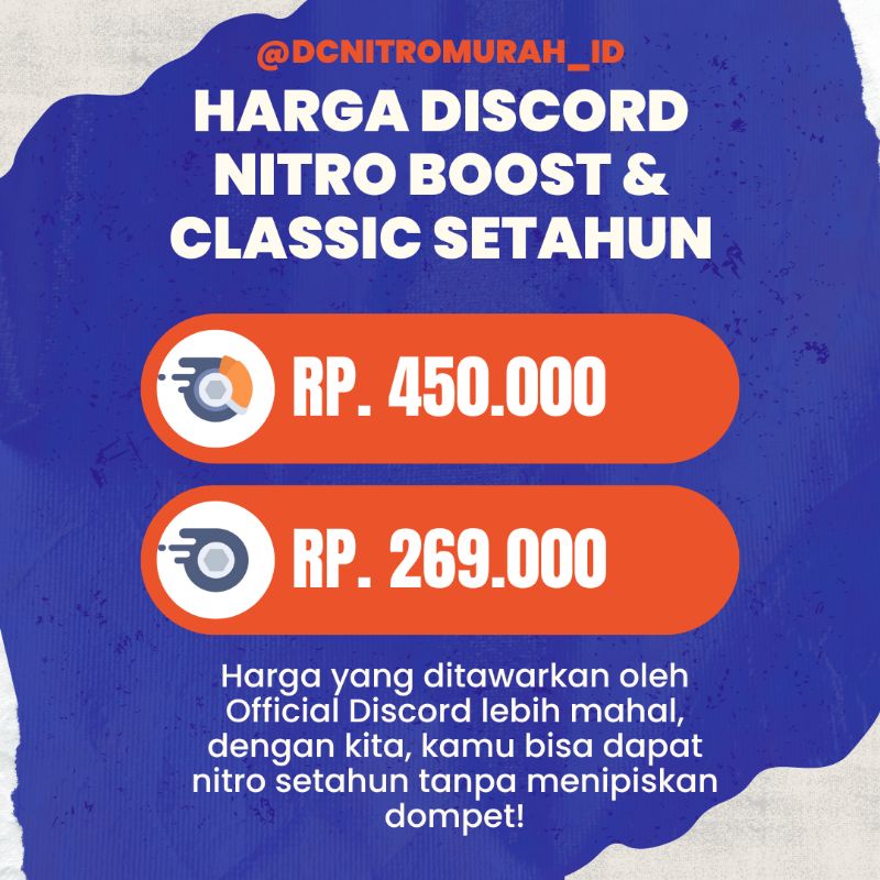 Discord Nitro Boost/Classic Setahun