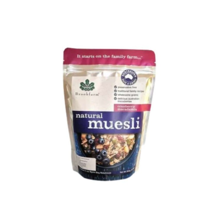 

Brookfarm nat muesli c/berry mc 350g