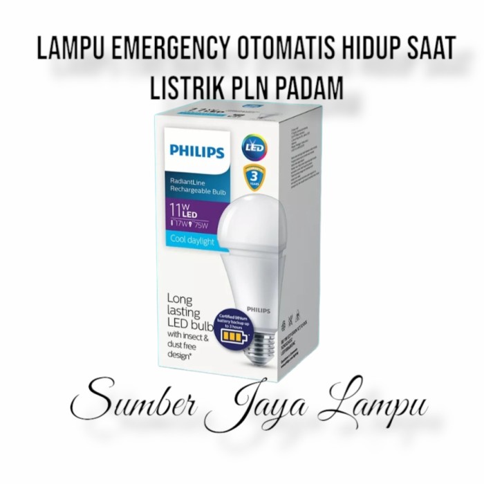 Lampu Lampu Led Philips Emergency 11 Watt