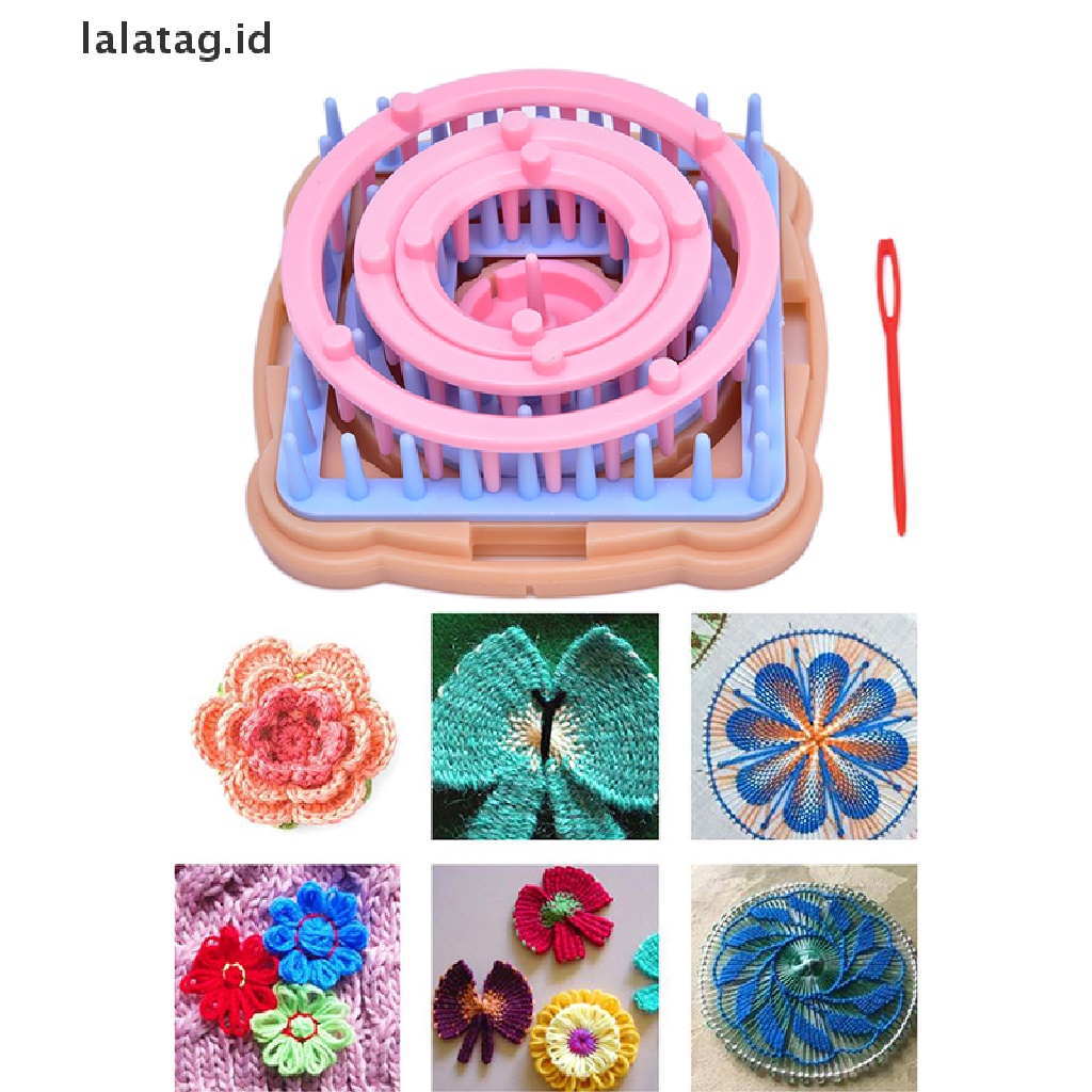 [lalatag] 1pcs DIY Alat Tenun Knitg Mesin Alat Jahitan Warna Flower Loom Knitg [ID]