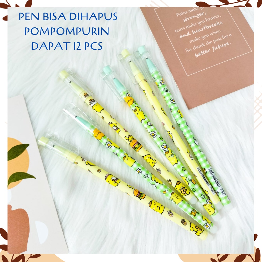 

SELUSIN PEN DAPAT 12 PCS KARAKTER POMPOMPURIN PEN PURIN ALAT TULIS BOLPOIN UNIK IMUT MURAH PEN GEL KARAKTER LUCU MURAH PENA