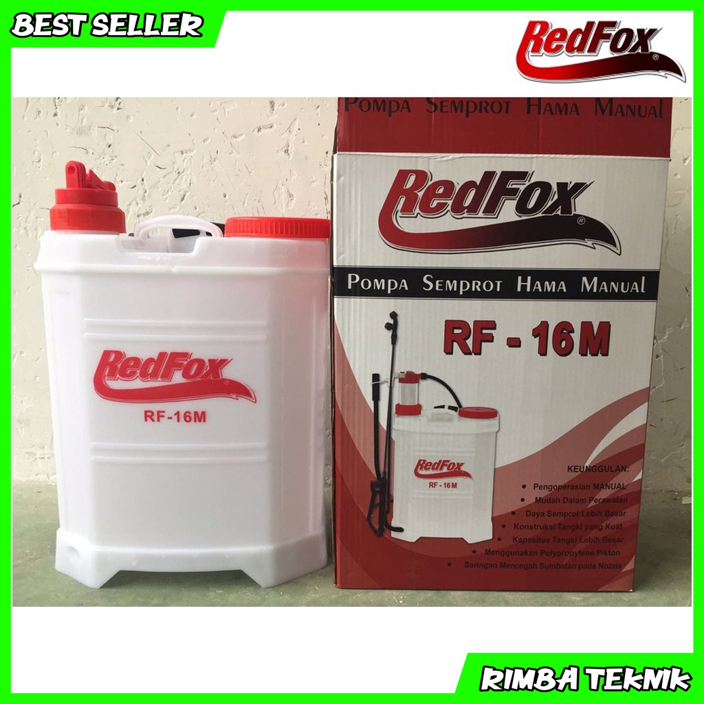 REDFOX Tangki Semprot Hama Manual Sprayer 16L Alat Pompa Semprot Hama / Wereng Padi Manual 16 Liter Gendong