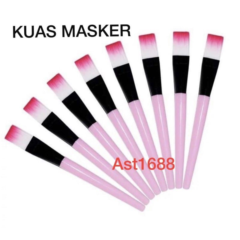 Kuas Masker Wajah make up brush bahan halus warna pink