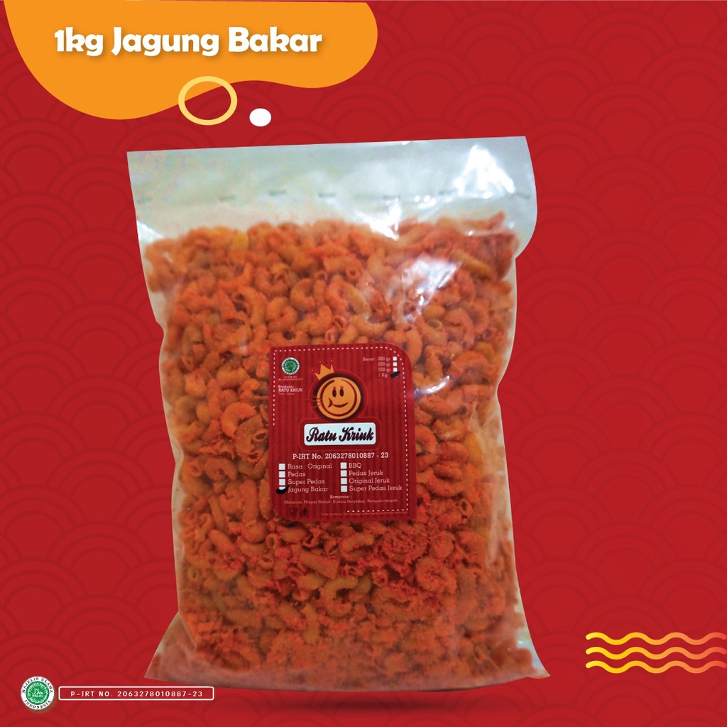 

Makaroni Jagung Bakar 1 kilo Ratu Kriuk