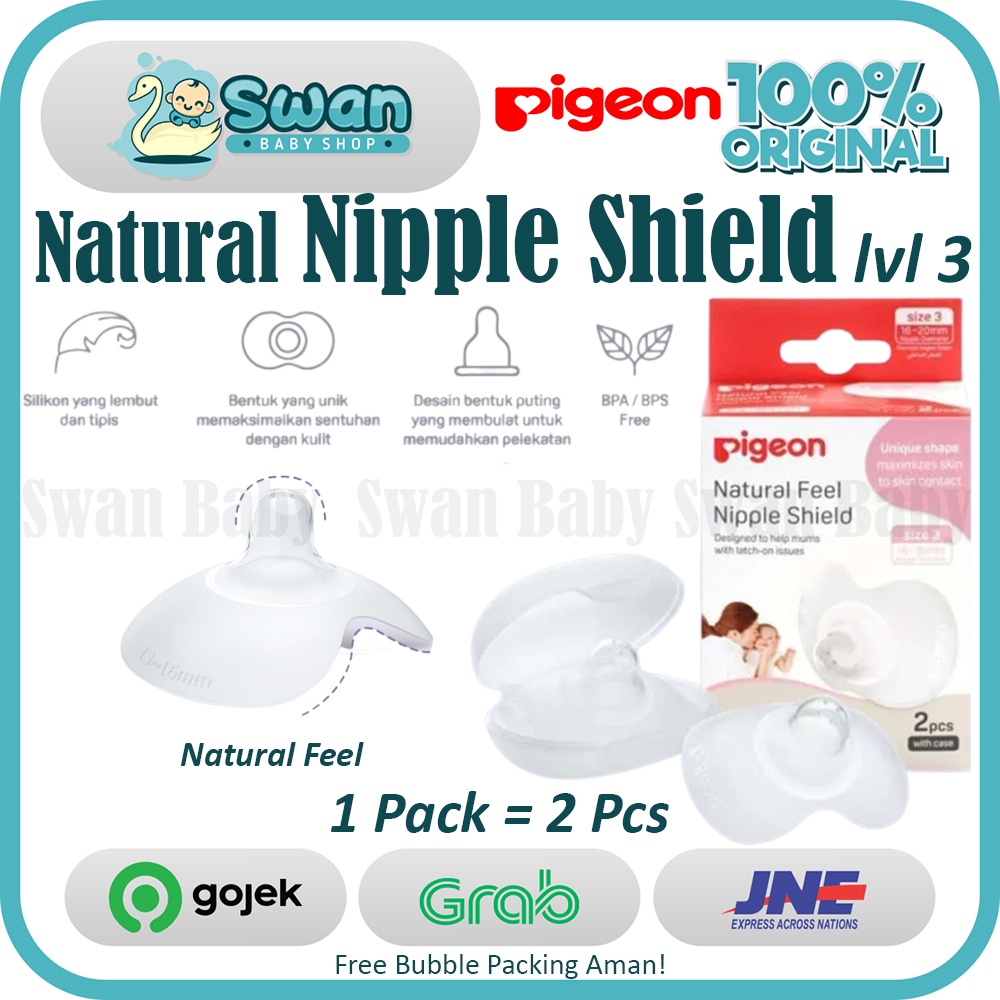 Pigeon Natural Feel Nipple Shield / Pelindung Puting Pigeon Nipple Shield