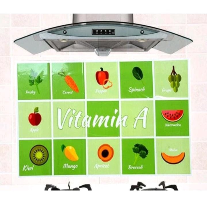 Stiker Dapur Dinding Anti Cipratan Minyak - Wall Sticker Alumunium Foil Kitchen Anti Minyak