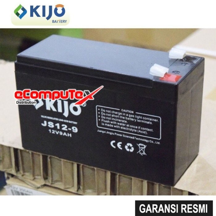 BATERAI UPS VRLA 12V 9AH KIJO / BATTERY AKI KERING 12 VOLT 9 AH ACCU