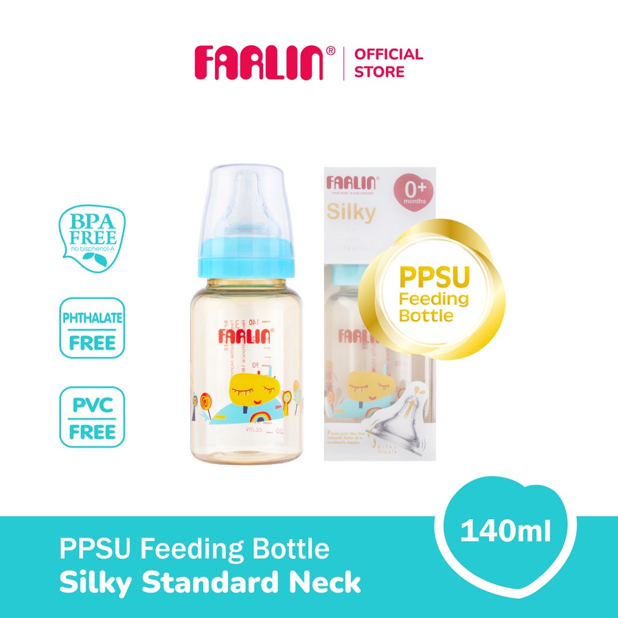 FARLIN Silky PPSU Little Artist Standard Neck Feeding Bottle - 140 ml