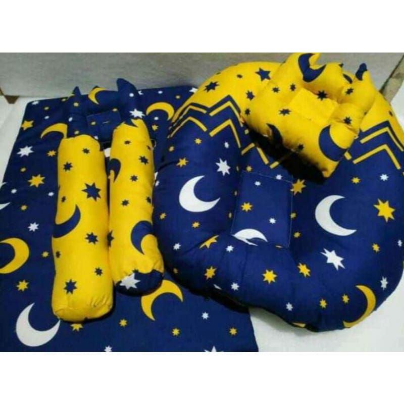 Kasur+Sofa Bayi Newborn Bulan Bintang Bru