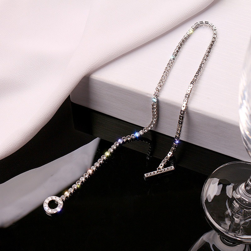 HBS 154 Kalung Choker Wanita Rantai Mutiara Fashion