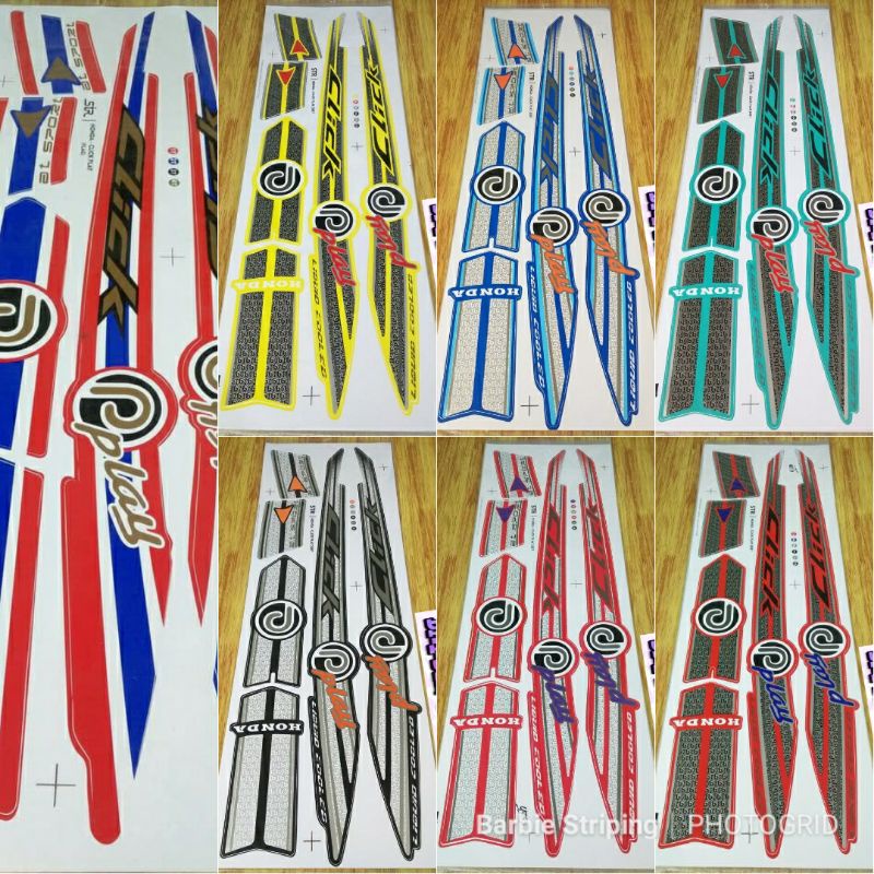 (BISA COD) Striping Stiker Lis Variasi Thailand Motor Honda Vario 110 karbu lama / Vario 110 fi Clic