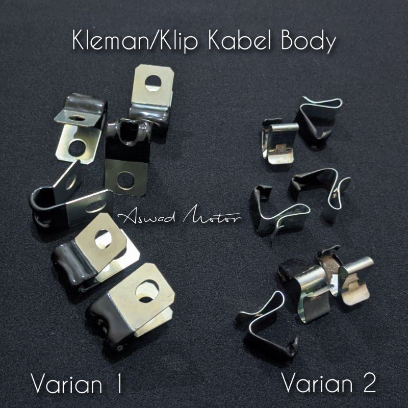 Kleman Kabel Body Kleman Selang Rem Kabel Body Motor Mobil Universal / Kleman Kabel Body / Kleman Te