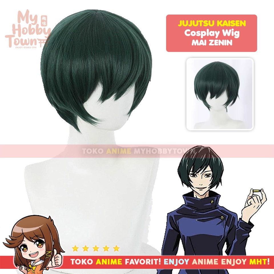 Wig Rambut Palsu Cosplay Anime Jujutsu Kaisen Mai Zenin