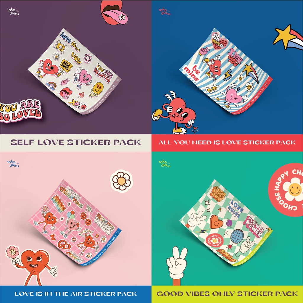 

Stiker Pack Lucu / Groovy Sticker / Vintage Stiker / Cust Sticker Pack
