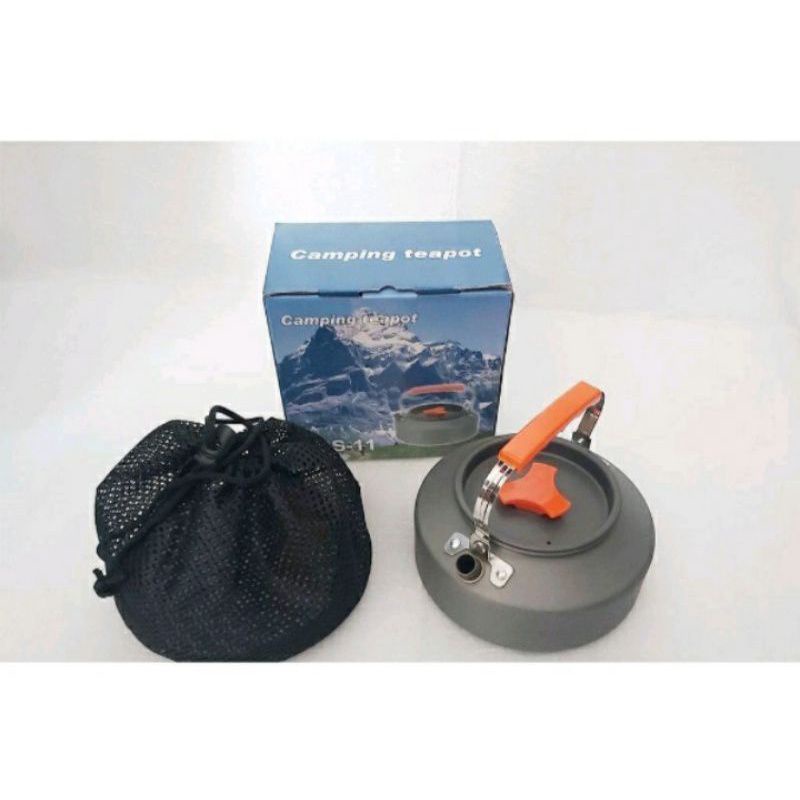 cooking set DS 11 cooking set Teko camping teapot ketel camping 1.1 L DS -11