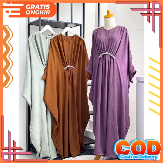 Gamis Lebaran 2023 Model Gamis Terbaru Ansori Dress Wanita Mewah Elegan Kekinian Bahan Ceruty Babydo