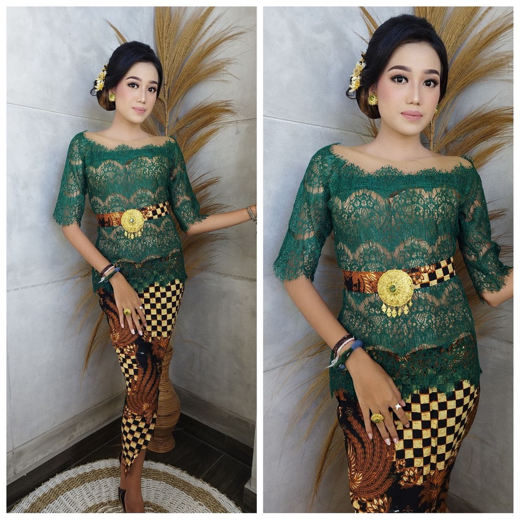 Setelan Kebaya Bali Modern 2021 Modifikasi Serena dan rok Katun Batik Panjang bali wisuda pengantin